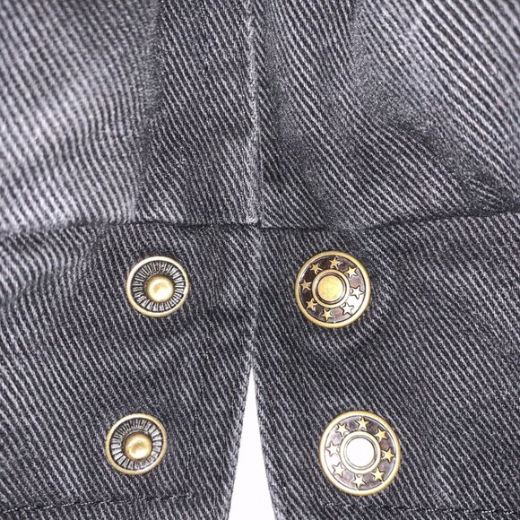 Vintage Denim Varsity Baseball Bomber Jacket - Picture 4 of 7